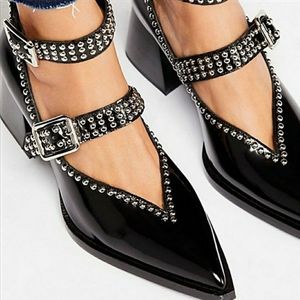 Free People Jeffrey Campbell Chunky Heel Studded